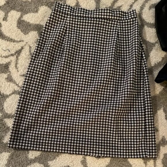 Vintage J. Andrews Houndstooth Skirt and Jacket Junior Size 5/6 - Picture 6 of 9